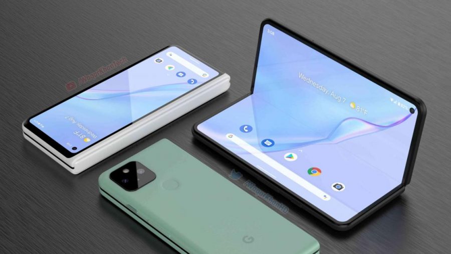 Появились рендеры и видео складного смартфона Pixel Fold